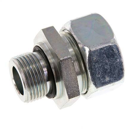 G 3/4'' Buitendraad x 28L Verzinkt Stalen Rechte Snijring Koppeling met FKM Afdichting 160 Bar DIN 2353