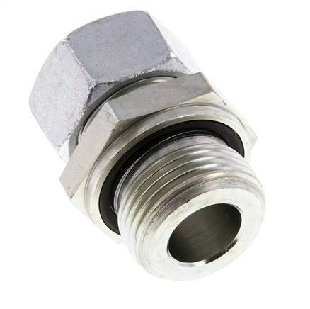 G 1'' Buitendraad x 22L Verzinkt Stalen Rechte Snijring Koppeling met FKM Afdichting 160 Bar DIN 2353