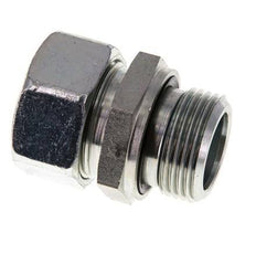 G 1'' Buitendraad x 28L Verzinkt Stalen Rechte Snijring Koppeling met FKM Afdichting 160 Bar DIN 2353