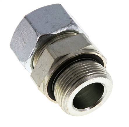 G 1 1/4'' Buitendraad x 30S Verzinkt Stalen Rechte Snijring Koppeling met FKM Afdichting 400 Bar DIN 2353