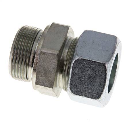 G 1 1/4'' Buitendraad x 30S Verzinkt Stalen Rechte Snijring Koppeling met FKM Afdichting 400 Bar DIN 2353