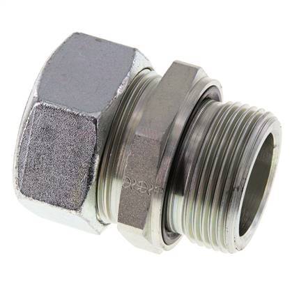 G 1 1/4'' Buitendraad x 35L Verzinkt Stalen Rechte Snijring Koppeling met FKM Afdichting 160 Bar DIN 2353