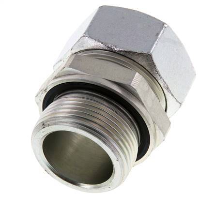 G 1 1/4'' Buitendraad x 35L Verzinkt Stalen Rechte Snijring Koppeling met FKM Afdichting 160 Bar DIN 2353