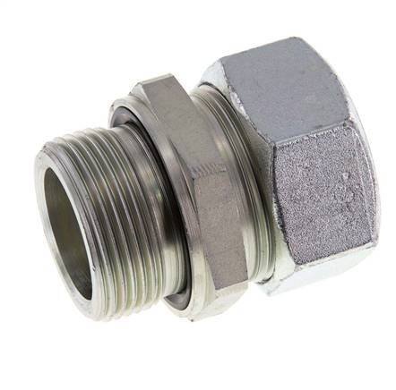 G 1 1/4'' Buitendraad x 35L Verzinkt Stalen Rechte Snijring Koppeling met FKM Afdichting 160 Bar DIN 2353