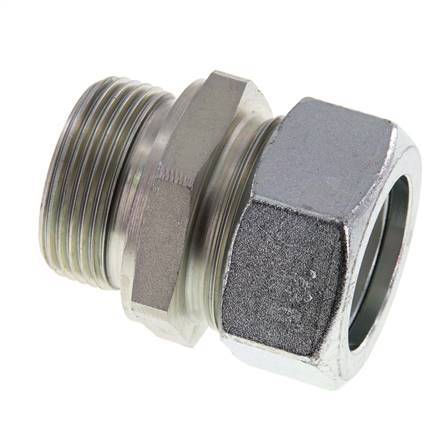 G 1 1/4'' Buitendraad x 35L Verzinkt Stalen Rechte Snijring Koppeling met FKM Afdichting 160 Bar DIN 2353