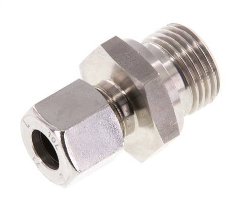 G 1/2'' Buitendraad x 10L RVS Rechte Snijring Koppeling 315 Bar DIN 2353