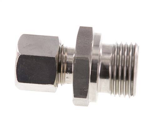 G 1/2'' Buitendraad x 10L RVS Rechte Snijring Koppeling 315 Bar DIN 2353