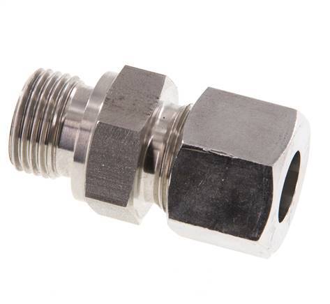 G 1/2'' Buitendraad x 14S RVS Rechte Snijring Koppeling 630 Bar DIN 2353