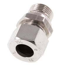 G 1/2'' Buitendraad x 15L RVS Rechte Snijring Koppeling 315 Bar DIN 2353
