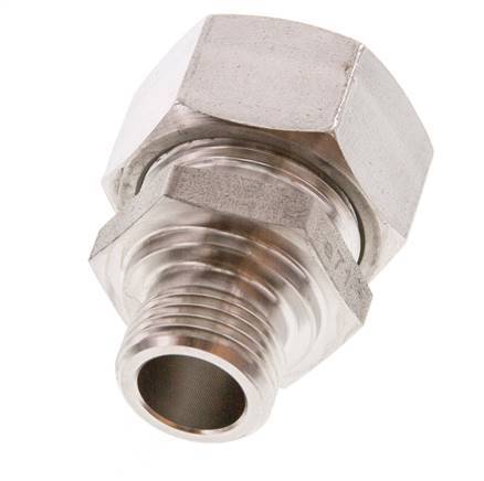 G 1/2'' Buitendraad x 22L RVS Rechte Snijring Koppeling 160 Bar DIN 2353