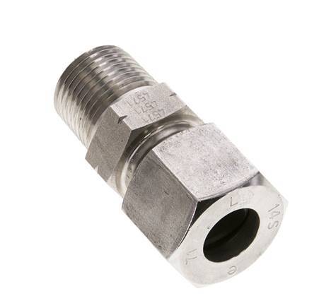 1/2'' NPT Male x 14S Stainless steel Straight Cutting Ring 630 Bar DIN 2353