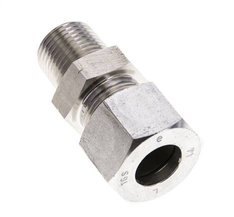 1/2'' NPT Male x 16S Stainless steel Straight Cutting Ring 400 Bar DIN 2353