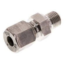 G 1/4'' Buitendraad x 8S RVS Rechte Snijring Koppeling 630 Bar DIN 2353