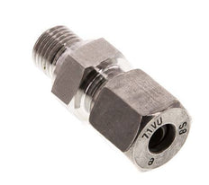 G 1/4'' Buitendraad x 8S RVS Rechte Snijring Koppeling 630 Bar DIN 2353