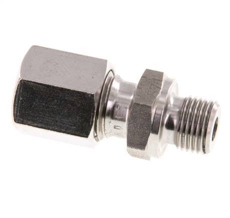 G 1/8'' Buitendraad x 6L RVS Rechte Snijring Koppeling 315 Bar DIN 2353