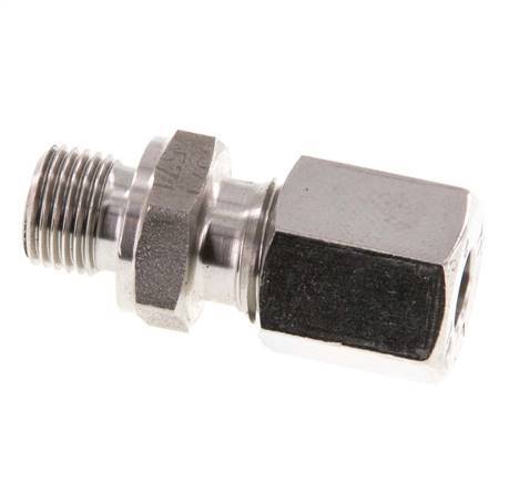 G 1/8'' Buitendraad x 6L RVS Rechte Snijring Koppeling 315 Bar DIN 2353