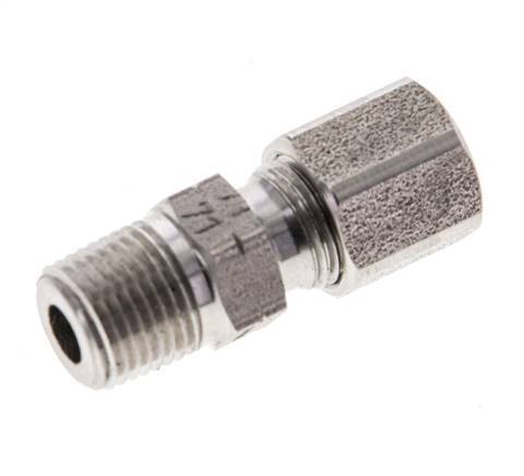 1/8'' NPT Male x 6LL Stainless steel Straight Cutting Ring 100 Bar DIN 2353