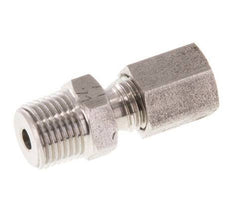 R 1/8'' Buitendraad x 4LL RVS Rechte Snijring Koppeling 100 Bar DIN 2353