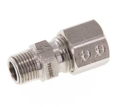 R 1/8'' Buitendraad x 8LL RVS Rechte Snijring Koppeling 100 Bar DIN 2353