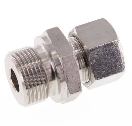 G 3/4'' Buitendraad x 15L RVS Rechte Snijring Koppeling 315 Bar DIN 2353