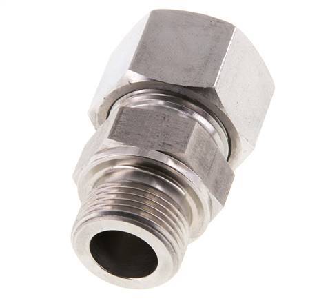 G 3/4'' Buitendraad x 20S RVS Rechte Snijring Koppeling 400 Bar DIN 2353
