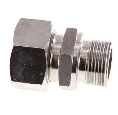G 3/4'' Buitendraad x 22L RVS Rechte Snijring Koppeling 160 Bar DIN 2353