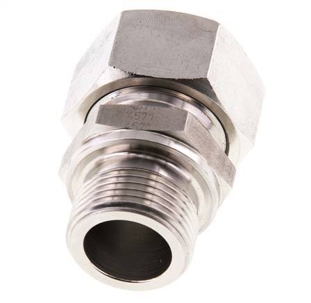 G 3/4'' Buitendraad x 22L RVS Rechte Snijring Koppeling 160 Bar DIN 2353