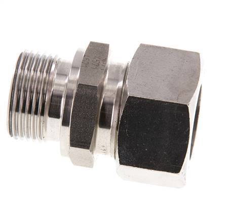 G 3/4'' Buitendraad x 22L RVS Rechte Snijring Koppeling 160 Bar DIN 2353