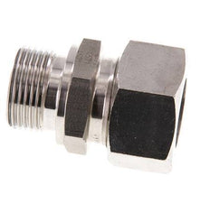 G 3/4'' Buitendraad x 22L RVS Rechte Snijring Koppeling 160 Bar DIN 2353