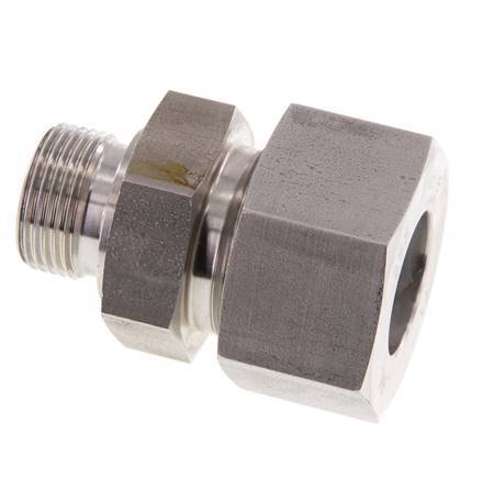 G 3/4'' Buitendraad x 25S RVS Rechte Snijring Koppeling 400 Bar DIN 2353