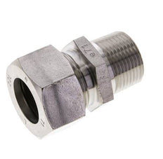 3/4'' NPT Buitendraad x 22L RVS Rechte Snijring Koppeling 160 Bar DIN 2353
