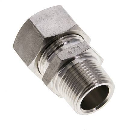 3/4'' NPT Male x 22L Stainless steel Straight Cutting Ring 160 Bar DIN 2353