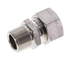 3/4'' NPT Buitendraad x 22L RVS Rechte Snijring Koppeling 160 Bar DIN 2353