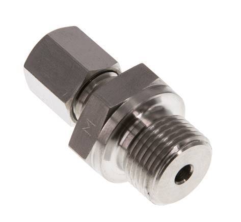 G 3/8'' Buitendraad x 6L RVS Rechte Snijring Koppeling 315 Bar DIN 2353