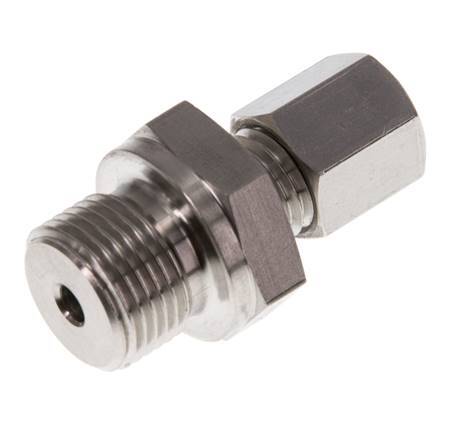 G 3/8'' Buitendraad x 6L RVS Rechte Snijring Koppeling 315 Bar DIN 2353