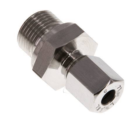 G 3/8'' Buitendraad x 6L RVS Rechte Snijring Koppeling 315 Bar DIN 2353