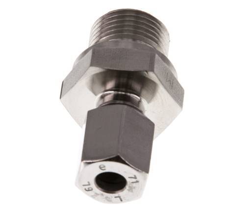 G 3/8'' Buitendraad x 6L RVS Rechte Snijring Koppeling 315 Bar DIN 2353