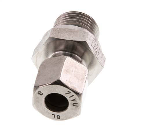 G 3/8'' Buitendraad x 8L RVS Rechte Snijring Koppeling 315 Bar DIN 2353