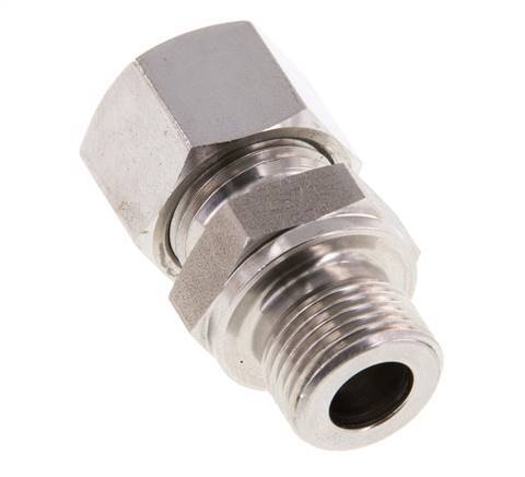 G 3/8'' Buitendraad x 12L RVS Rechte Snijring Koppeling 315 Bar DIN 2353