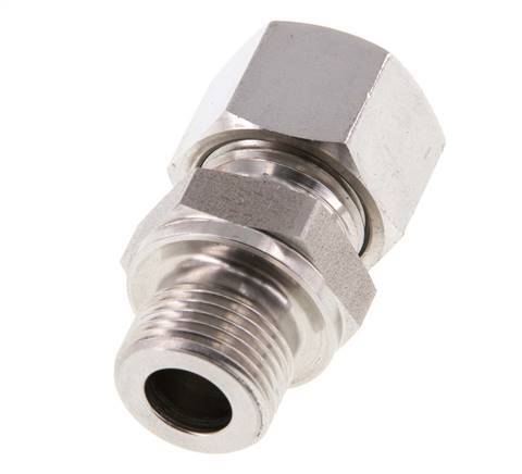 G 3/8'' Buitendraad x 12L RVS Rechte Snijring Koppeling 315 Bar DIN 2353