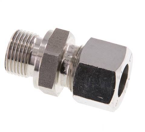 G 3/8'' Buitendraad x 12L RVS Rechte Snijring Koppeling 315 Bar DIN 2353