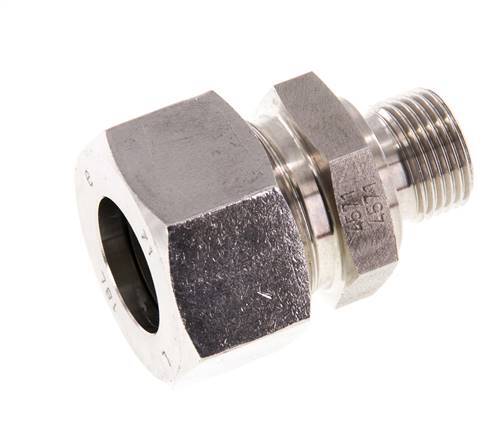 G 3/8'' Buitendraad x 18L RVS Rechte Snijring Koppeling 315 Bar DIN 2353