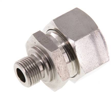 G 3/8'' Buitendraad x 22L RVS Rechte Snijring Koppeling 160 Bar DIN 2353