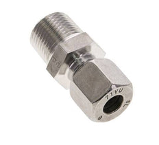 3/8'' NPT Buitendraad x 8L RVS Rechte Snijring Koppeling 315 Bar DIN 2353