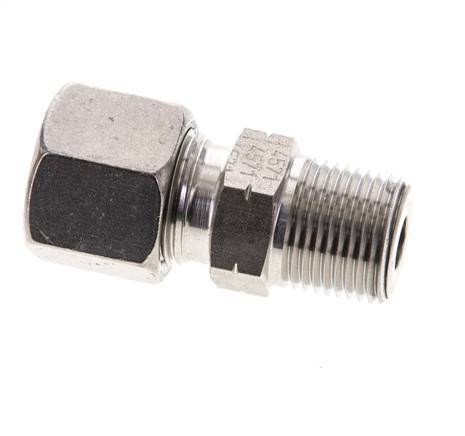 3/8'' NPT Male x 10S Stainless steel Straight Cutting Ring 630 Bar DIN 2353