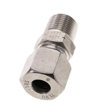 3/8'' NPT Male x 10S Stainless steel Straight Cutting Ring 630 Bar DIN 2353