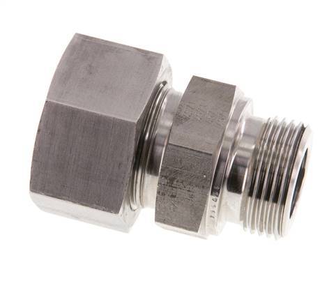 G 1'' Buitendraad x 25S RVS Rechte Snijring Koppeling 400 Bar DIN 2353