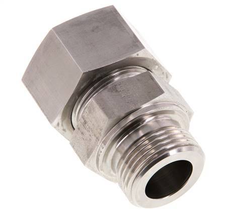 G 1'' Buitendraad x 25S RVS Rechte Snijring Koppeling 400 Bar DIN 2353