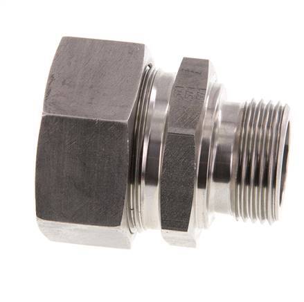 G 1'' Buitendraad x 35L RVS Rechte Snijring Koppeling 160 Bar DIN 2353