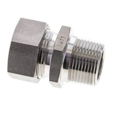 1'' NPT Male x 28L Stainless steel Straight Cutting Ring 160 Bar DIN 2353